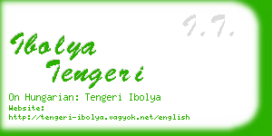 ibolya tengeri business card